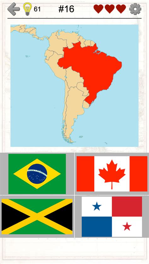 American Countries and Caribbean: Flags Maps Quiz APK for Android - Download