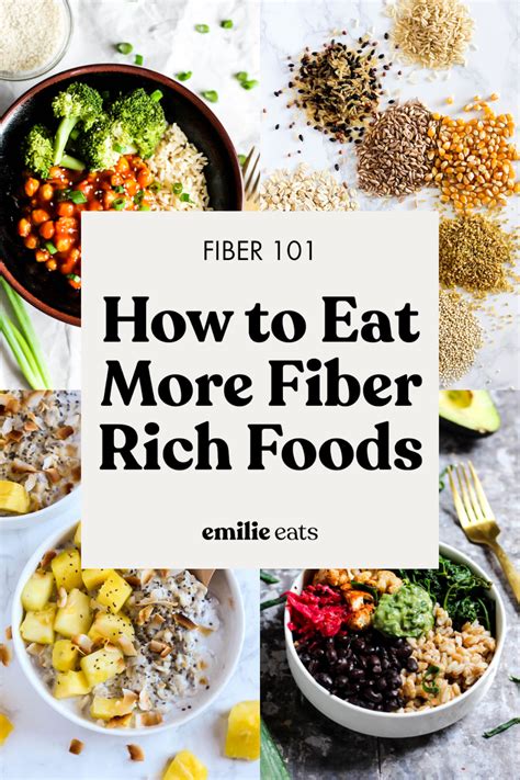 Fiber 101: How to Eat More Fiber Rich Foods | High fiber diet foods ...