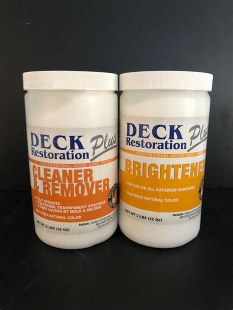 Cleaner & Remover And Brightener | Deck cleaner, Deck restoration ...