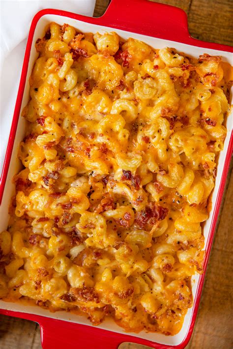 Bacon Mac and Cheese Recipe (Three Cheese!) - Dinner, then Dessert