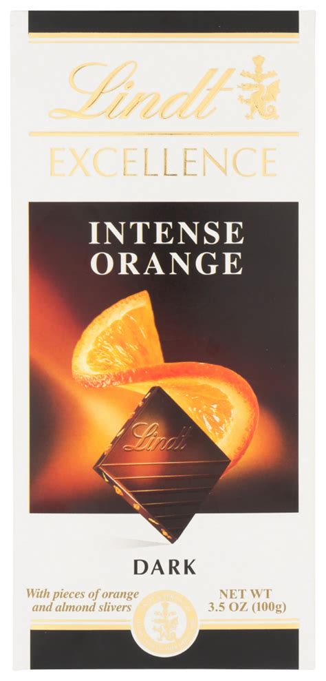 Lindt Excellence Intense Orange Dark Chocolate, 3.5 OZ - Walmart.com - Walmart.com