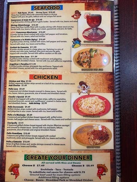 Menu at Don Juan's Mexican Restaurant, Baxter Springs