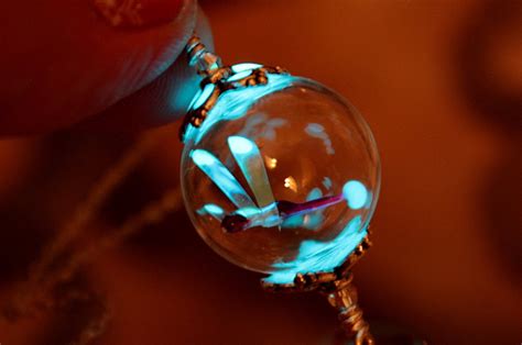 Glow in the dark jewelry by Papillon9 on Etsy