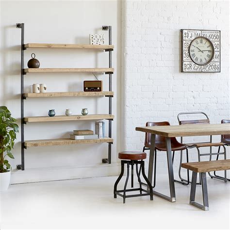 Industrial Wall Mounted Shelving Unit - Heyl Interiors