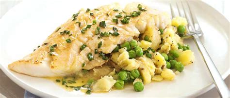 Smoked haddock with chive, pea and potato crush recipe - olivemagazine