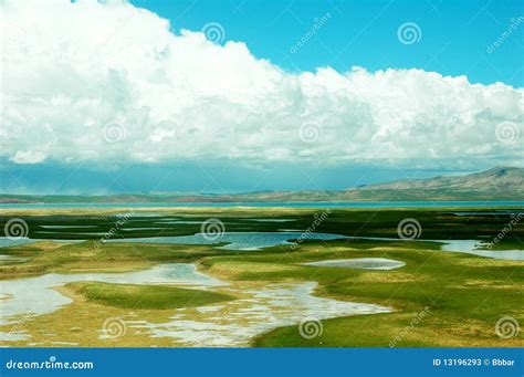 Scenery in Tibet stock image. Image of green, tibetan - 13196293