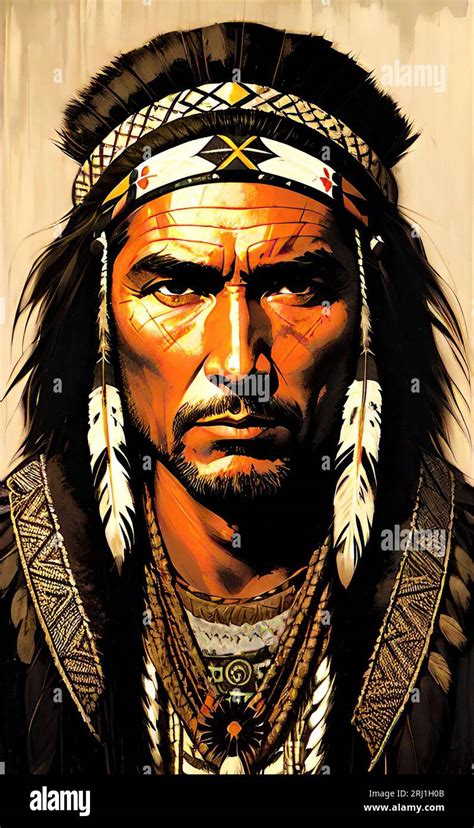 Native american tribes portrait hi-res stock photography and images - Alamy