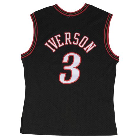 Allen Iverson Jersey | Philadelphia 76ers Jersey Mitchell & Ness Black ...