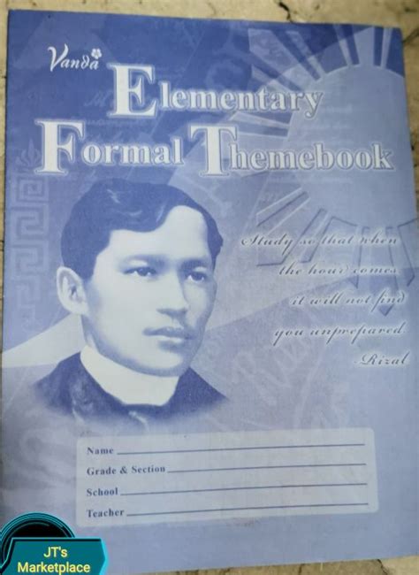 JDNS 🖊 Formal Theme Book /Elementary/Assorted Brand | Vanda | Rizal | Branded Original School ...