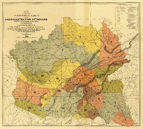 Cherokee Indian Territory Map - Map Of Usa Time Zones