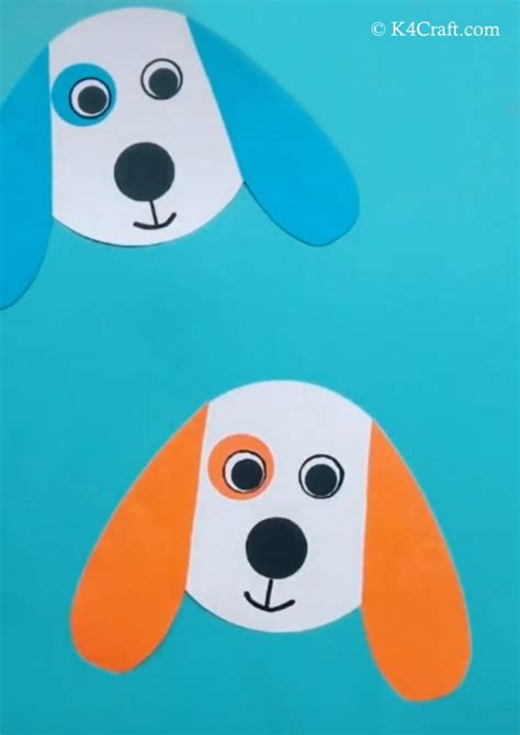 Paper Dog Craft for Kids – Step by Step Tutorial - K4 Craft