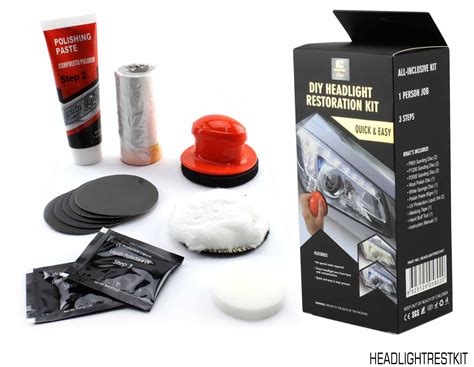 HEADLIGHT RESTORATION KIT - QUICK & EASY