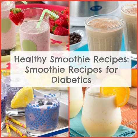 Healthy Fruit Smoothies For Diabetics - DiabetesWalls