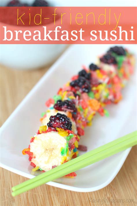 Kid Friendly Breakfast Sushi Recipe - Raising Whasians