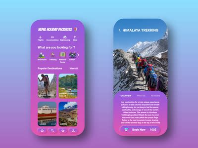 Travel App by Alish K.C. on Dribbble