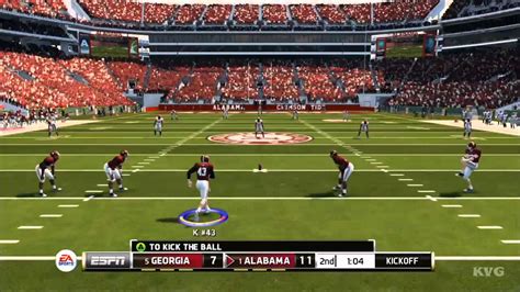 NCAA Football 14 - Georgia vs. Alabama Gameplay [HD] - YouTube