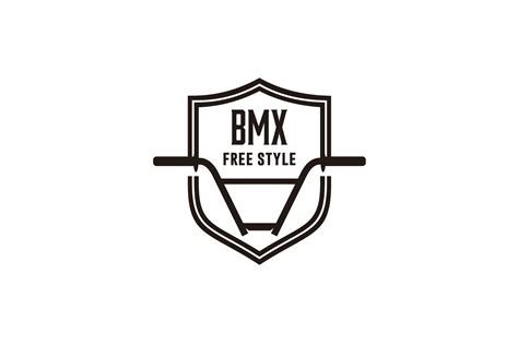 Bmx Bicycle Bike and Shield Logo Vector Gráfico por sore88 · Creative Fabrica