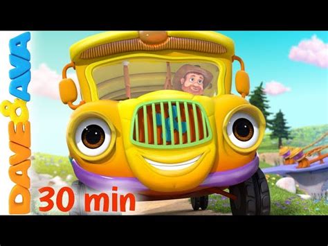 Wheels on the Bus Song & More Nursery Rhymes from Dave and Ava - Videos For Kids