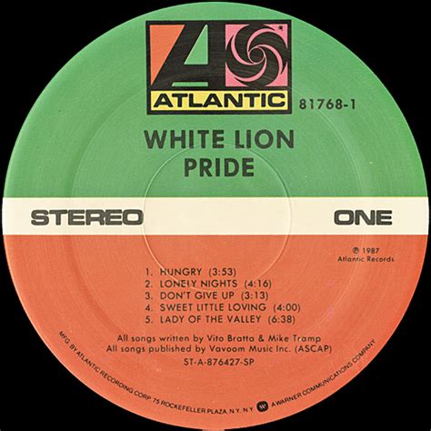 White Lion – Pride | Vinyl Album Covers.com