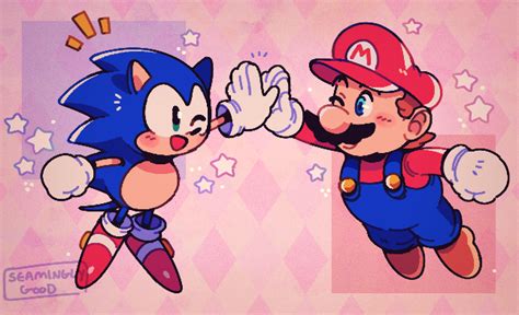 Mario and Sonic - Mario Fan Art (45362969) - Fanpop