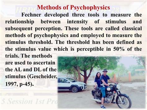 classical methods of psychophysics (Three methods)