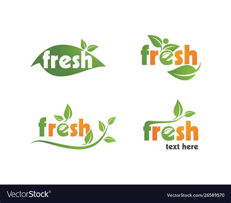 Fresh logo Royalty Free Vector Image - VectorStock