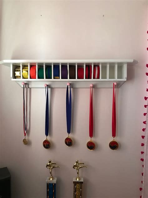 Belt display shelf! Wonderful gift from a handy grandpa! | Taekwondo ...