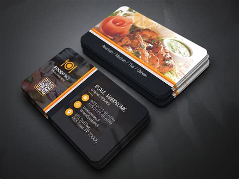 Restaurant Business Cards / Restaurant Business Card Vector Art Icons ...