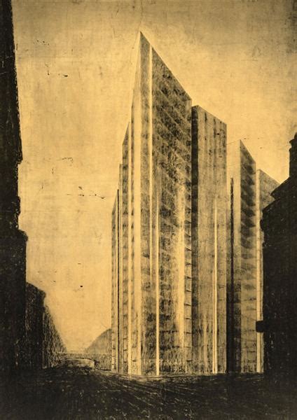 Friedrichstrasse Skyscraper Project, 1921 - Ludwig Mies van der Rohe - WikiArt.org