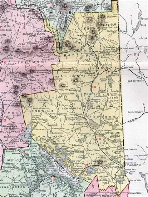 Carroll County Nh Map