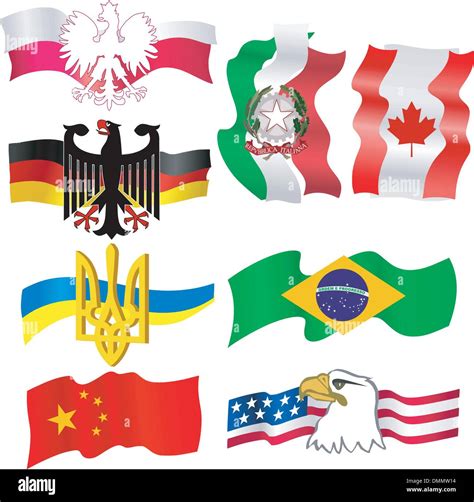 set of the symbols different countries Stock Vector Image & Art - Alamy