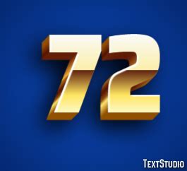 72 Text Effect and Logo Design Number