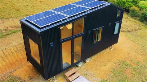 Modern Ultra Minimal Solar Powered Tiny House