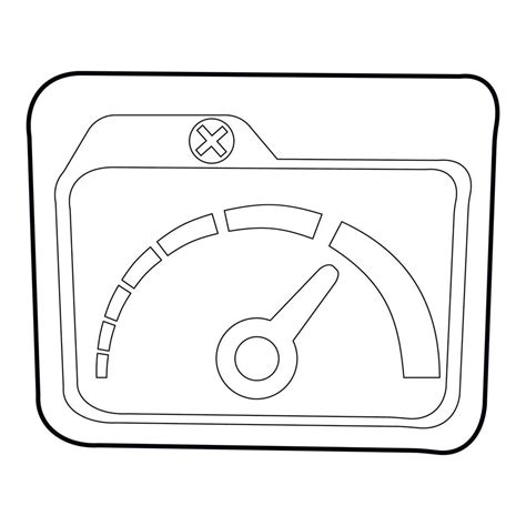 Indicator icon, outline style 14740091 Vector Art at Vecteezy