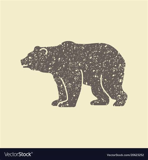 Bear symbol Royalty Free Vector Image - VectorStock