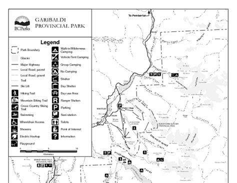 Garibaldi Provincial Park Map - Garibaldi Provincial Park BC • mappery