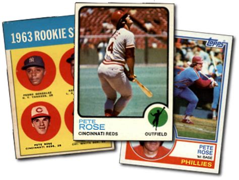 Buy Pete Rose Baseball Cards at Dean's Cards