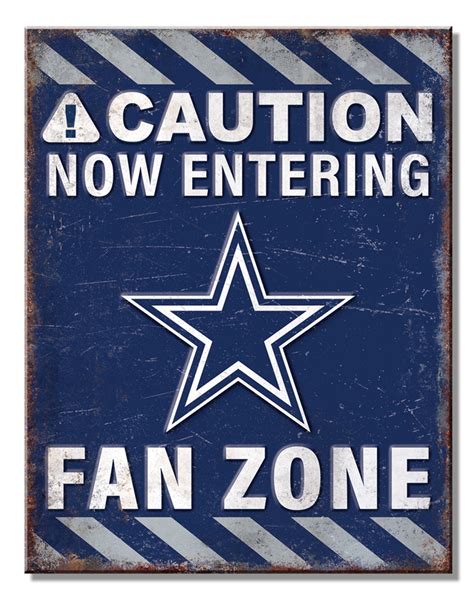 Dallas Cowboys Fan Zone Desperate Enterprises Wholesale Sign