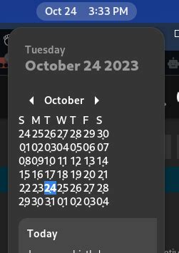 Gnome panel calendar bug - Desktop - GNOME Discourse