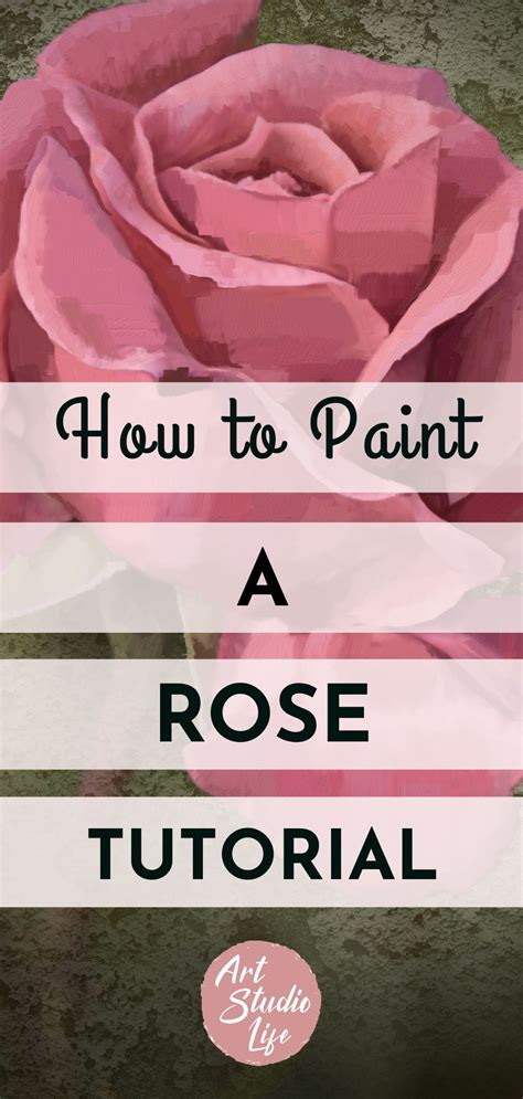 How To Paint a Rose - Step by Step Rose Painting Tutorial | Painting ...