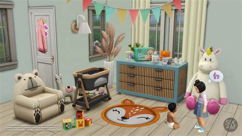 Stylish-Wood Dreamy Nursery (CC Pack for The Sims 4) - Sixam CC