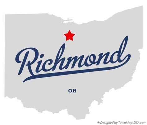 Map of Richmond, Huron County, OH, Ohio