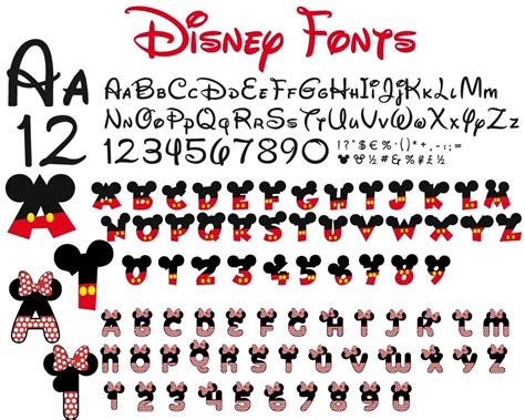 Disney Letter Font