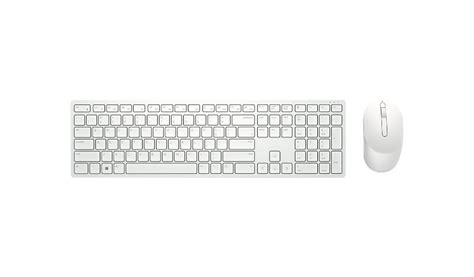 Dell Pro KM5221W - keyboard and mouse set - AZERTY - French - white ...