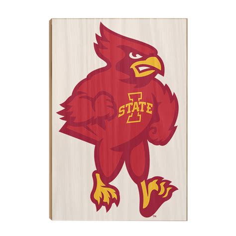 Iowa State Cyclones Cy Logo ISU Mascot Wood Art Acrylic Mini - Etsy