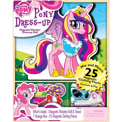 My Little Pony Dress-up Wooden Magnetic Play Set, 25pc - Walmart.com - Walmart.com