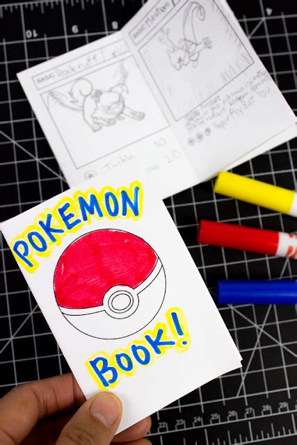 Mini Printable Pokemon Booklets (from 1 sheet of paper!) | Pink Stripey ...