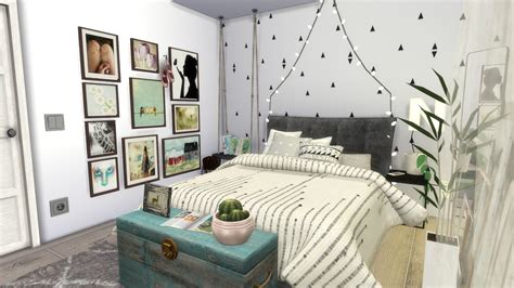 Sims 4 - Tumblr Bedroom II (Download + CC Creators Links) - Dinha