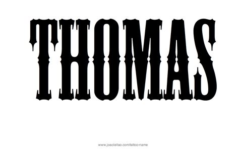 Thomas Name Tattoo Designs