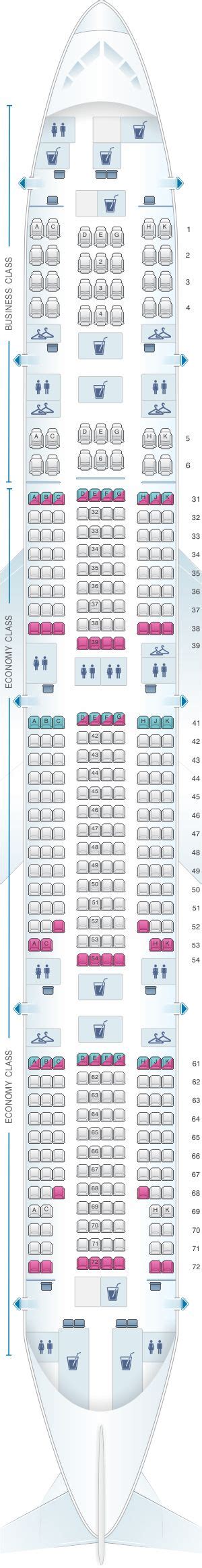 Seat Map Philippine Airlines Boeing B777 300ER | China airlines, Map, Boeing